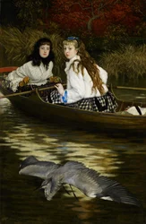 Sur la Tamise, un héron